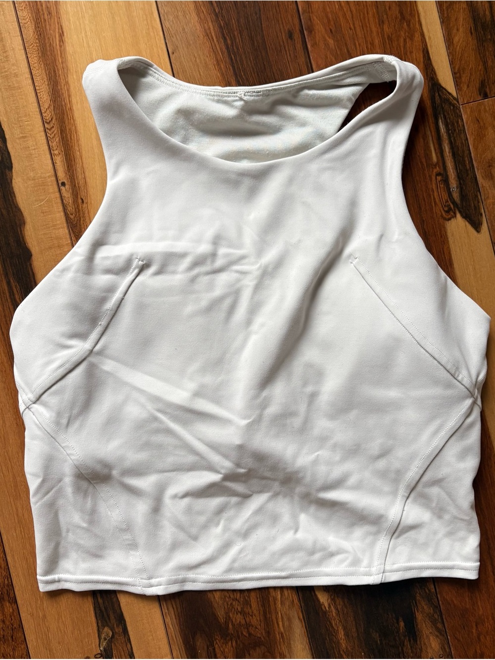 lululemon athletica White High-Neck Racerback Tank